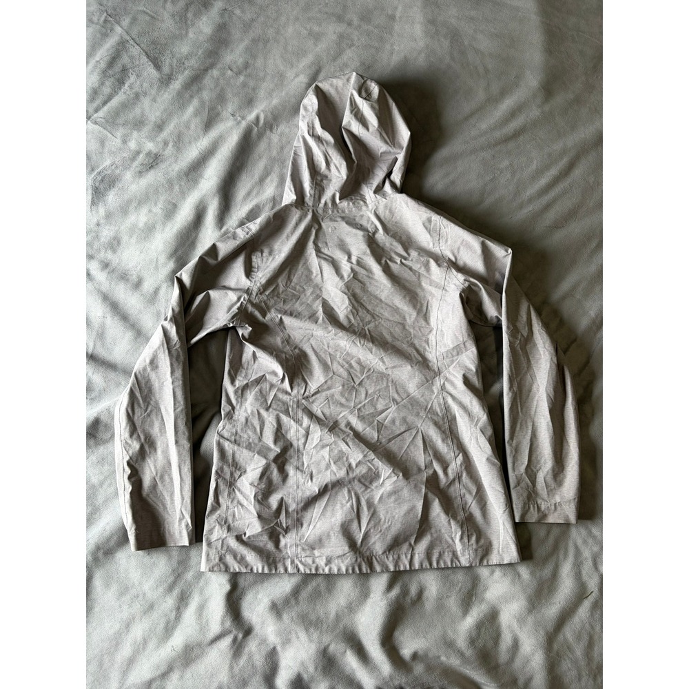 32 Degrees Cool Womens Rain Jacket Hooded Full Zip Windbreaker Tan Small - Picture 2 of 4